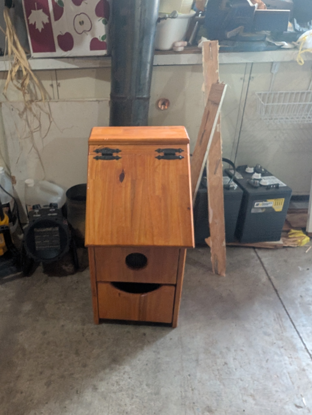 Wooden Potato and Onion/Garlic bin