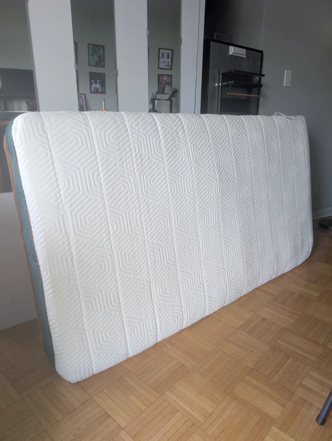 Black Metal Twin Bed Frame with a Mattress image indicator(4)