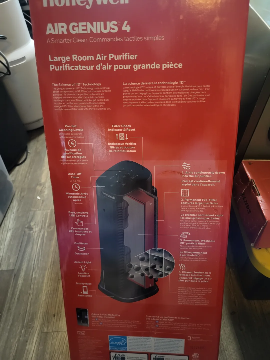 💙🩵Honeywell Air Genius 4 Air Purifier for Large Rooms thumbnail