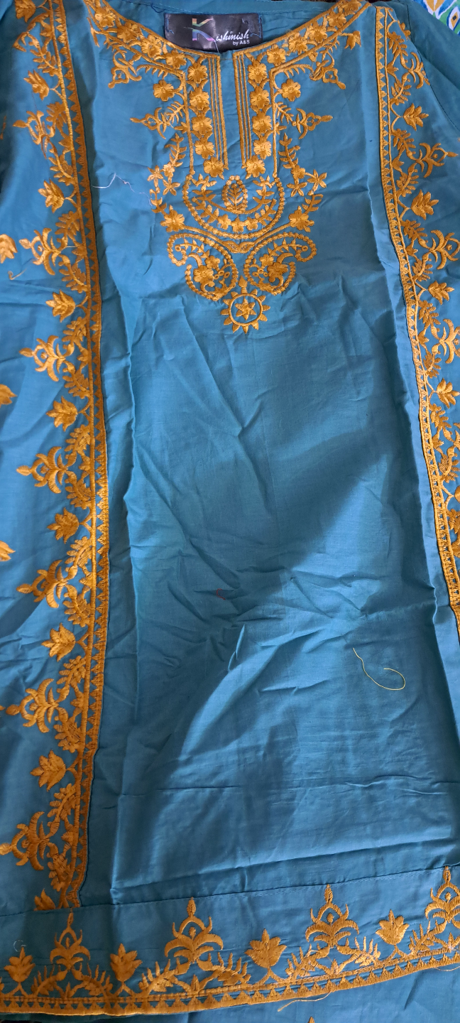 Kshush by A&S Teal embroidered three-piece suit - photo 3