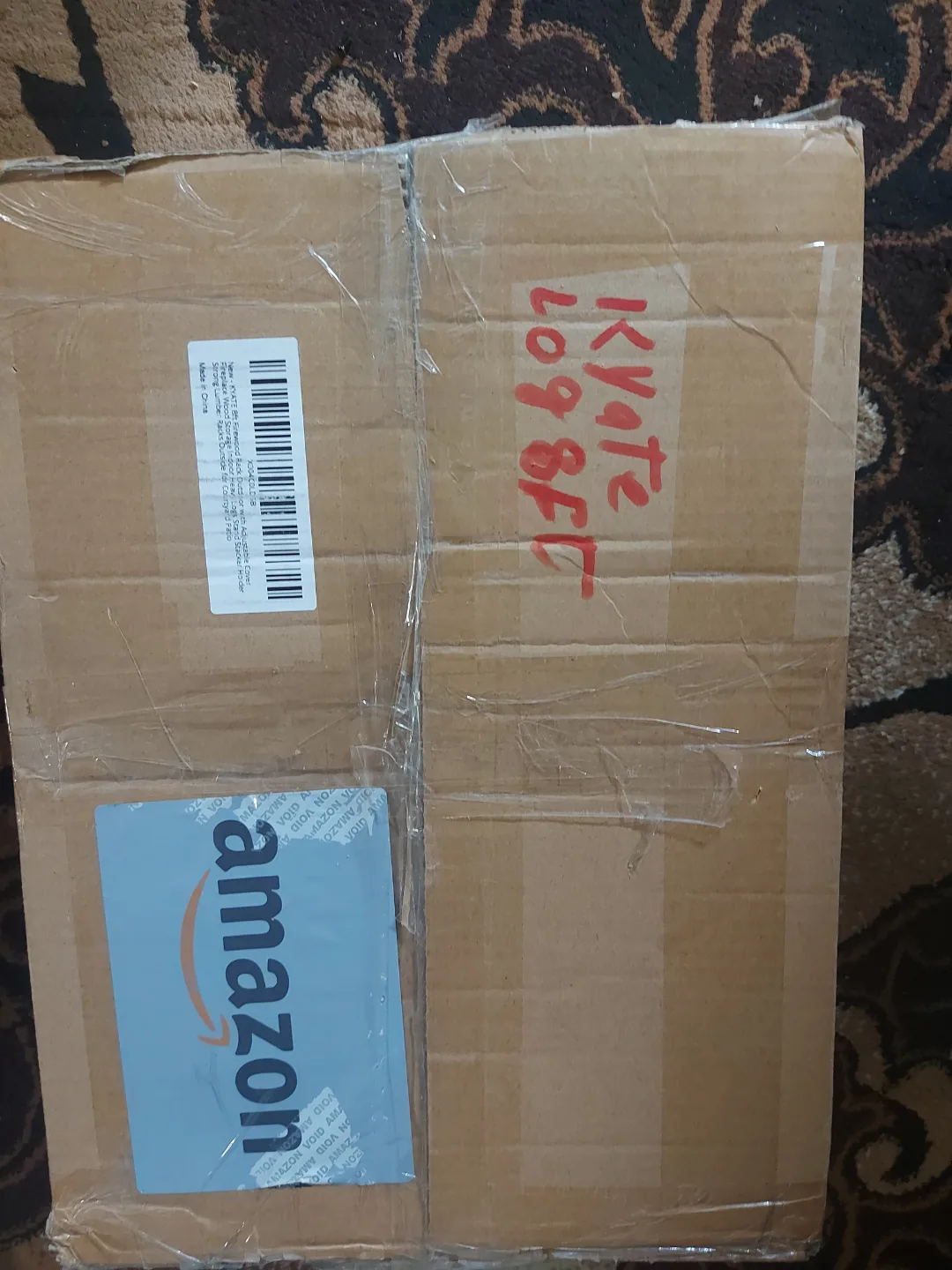 KYATE 8ft Firewood Rack with Cover brand new image indicator(6)