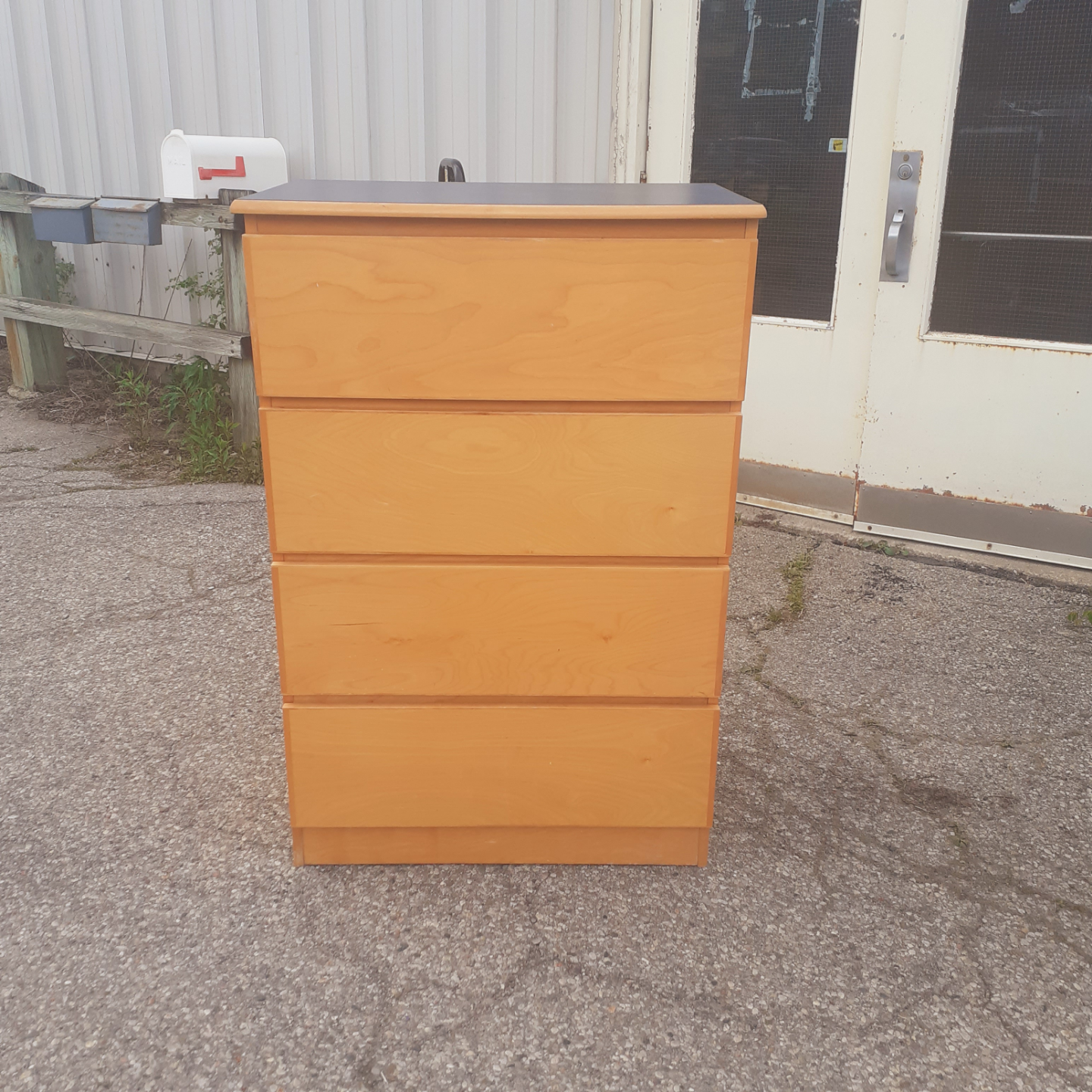 Four-Drawer Wooden Chest