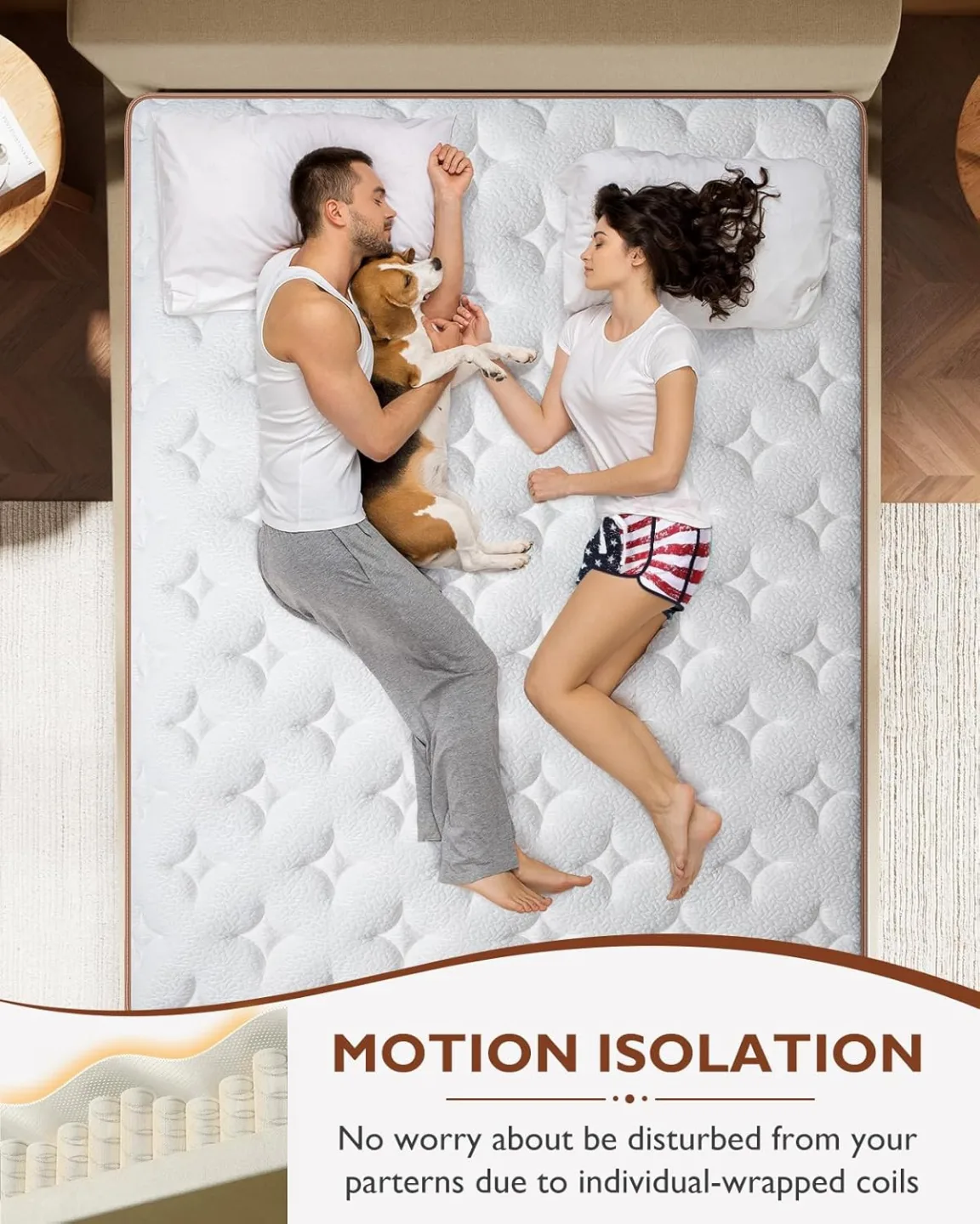 BedStory 12 Inch Queen Size Memory Hybrid Mattress BRAND NEW image indicator(4)