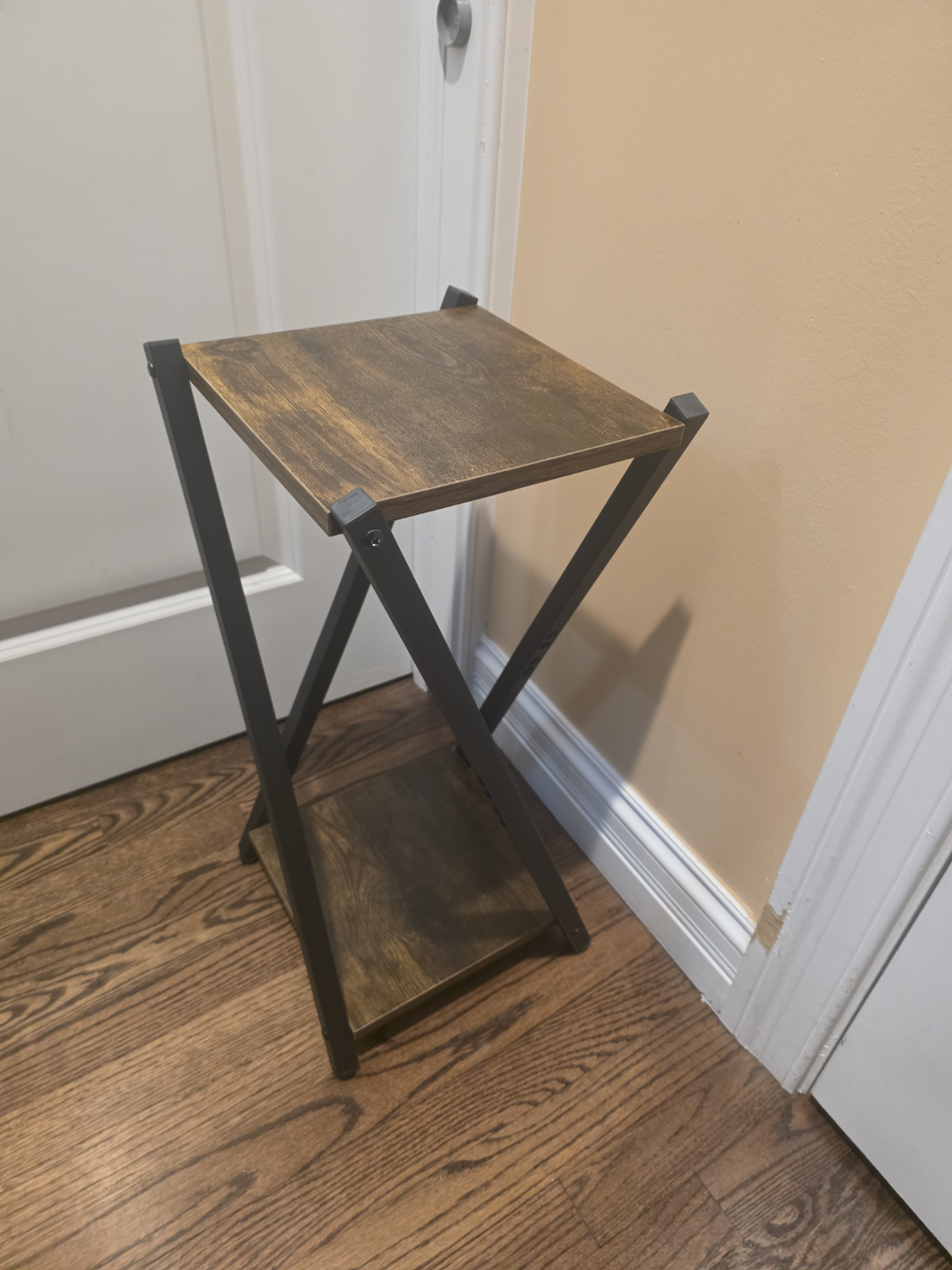 Rustic Industrial Plant Stand/Side Table, 23" - photo 3