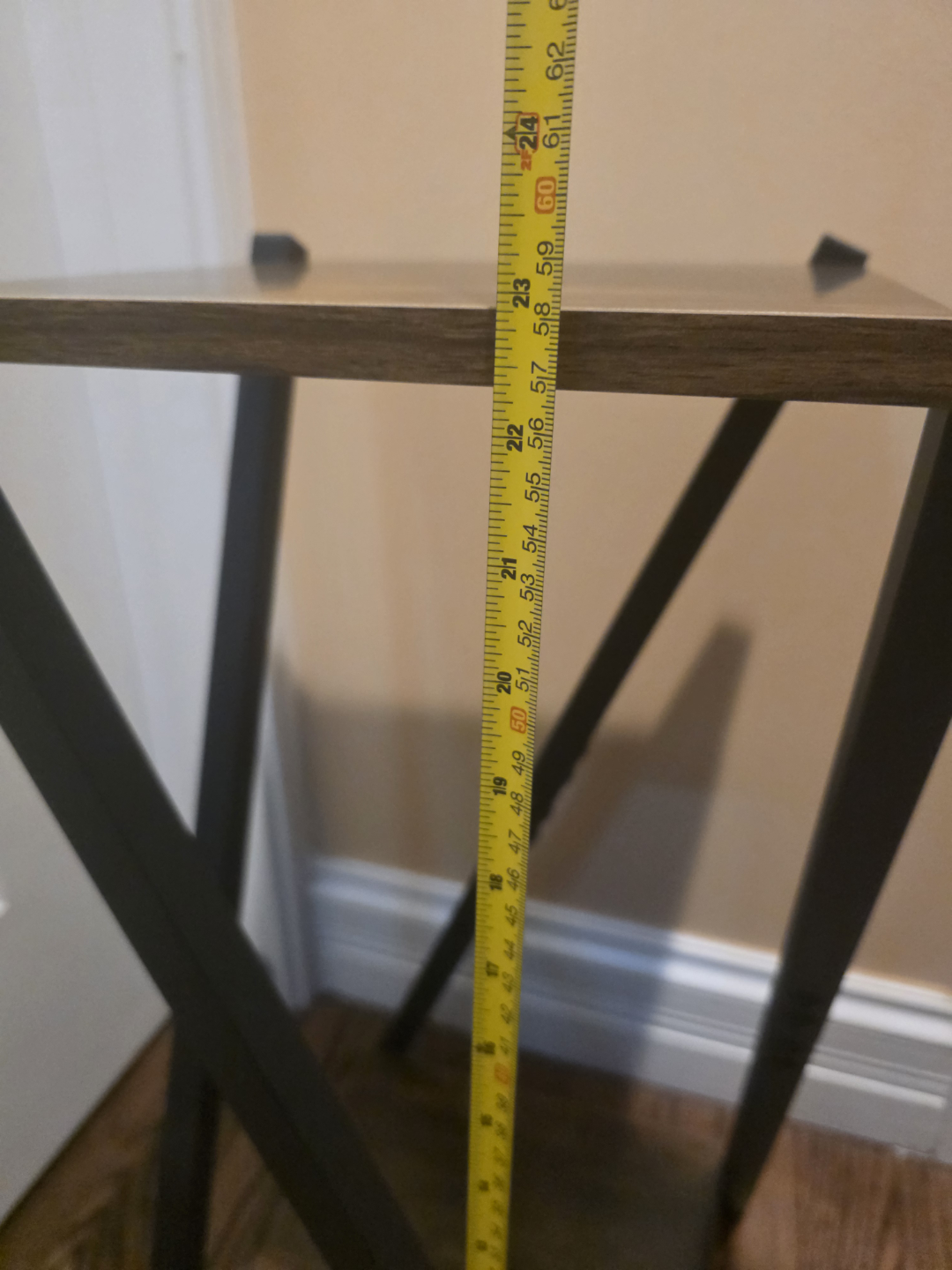 Rustic Industrial Plant Stand/Side Table, 23" - photo 5