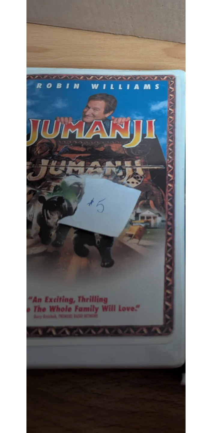 Jumanji VHS Tape - Robin Williams thumbnail