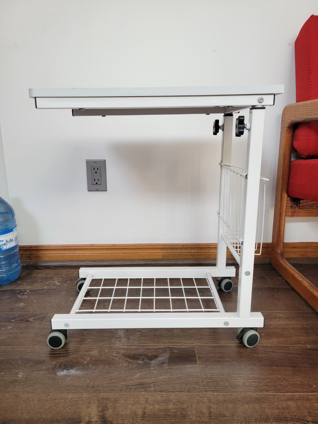 White Rolling Cart