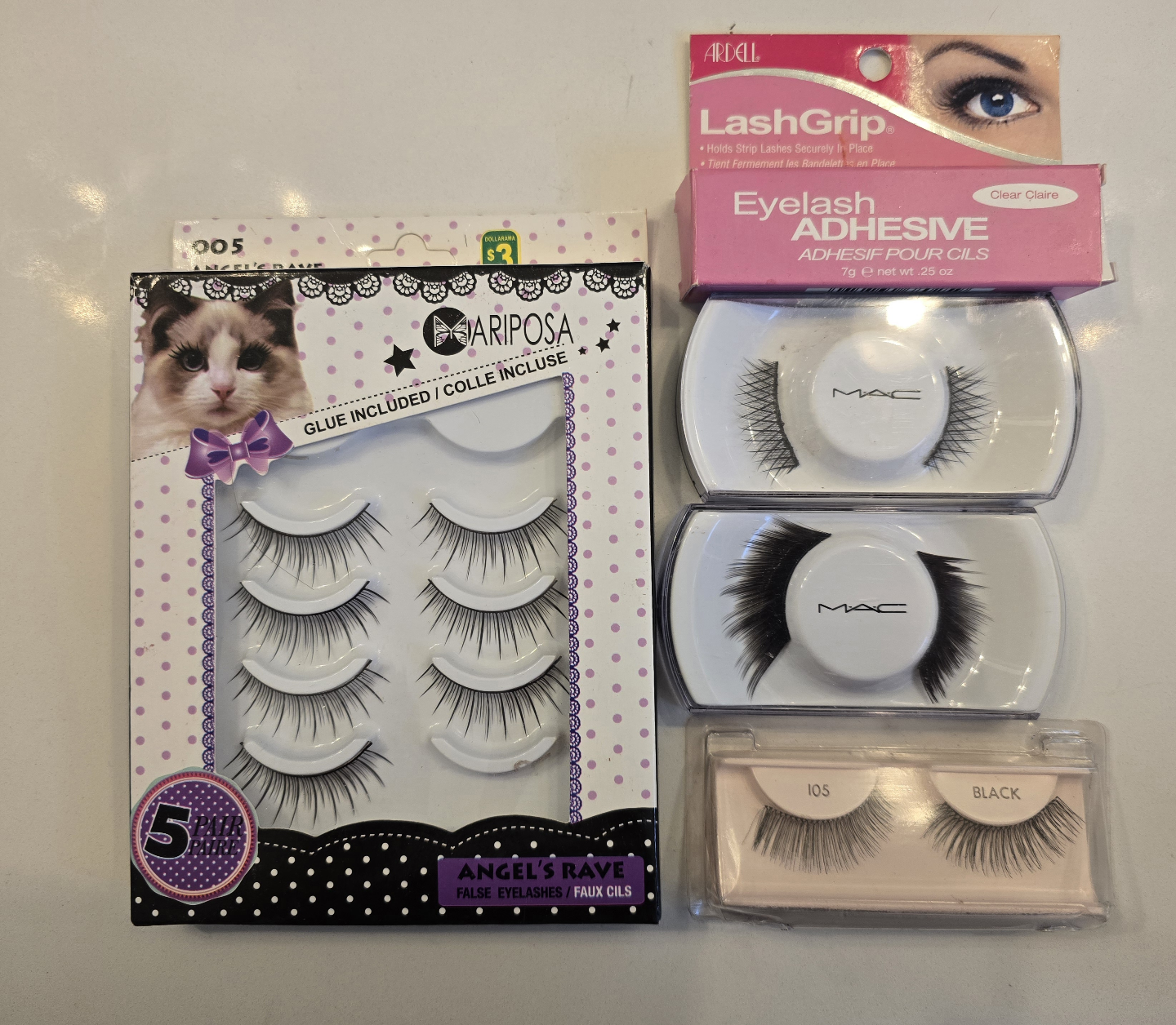 False Eyelashes & Adhesive Bundle