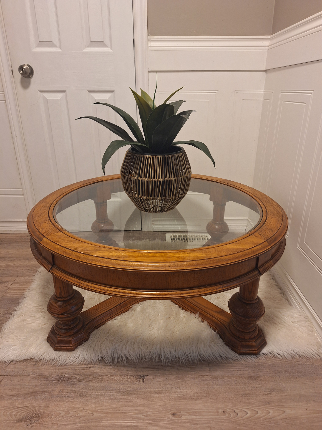 Sklar-Peppler Round Glass top table