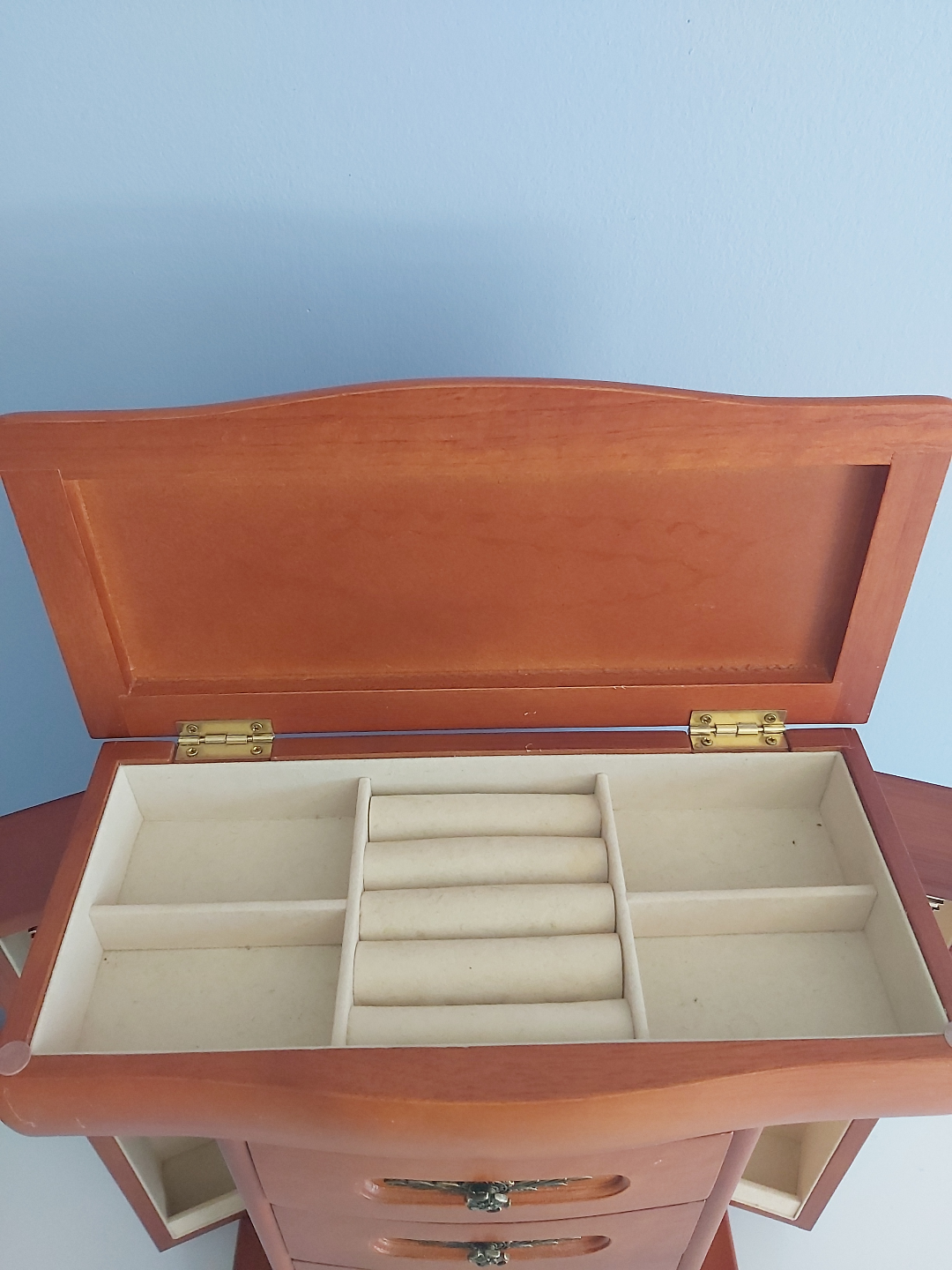 Wooden Jewellery Armoire with Drawers - photo 4