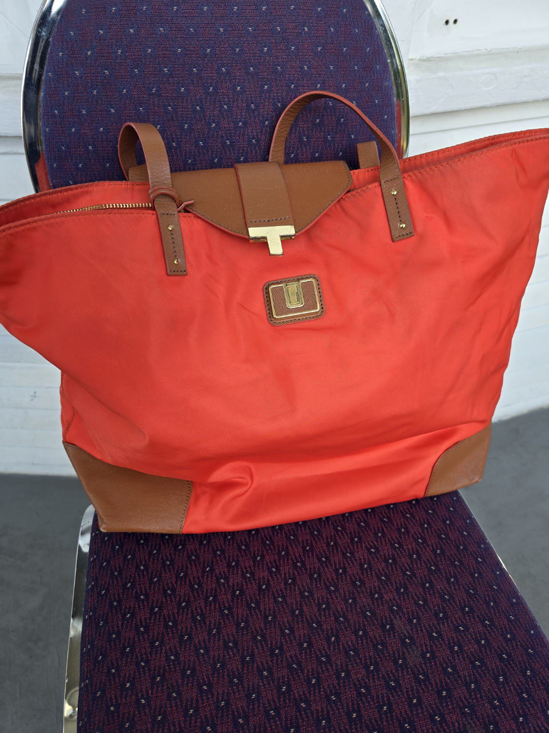 Tory Burch Orange Tote Bag