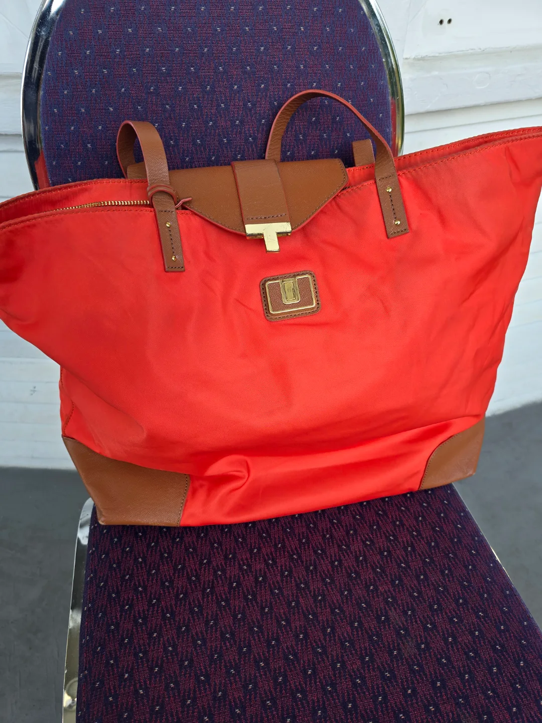Tory Burch Orange Tote Bag thumbnail