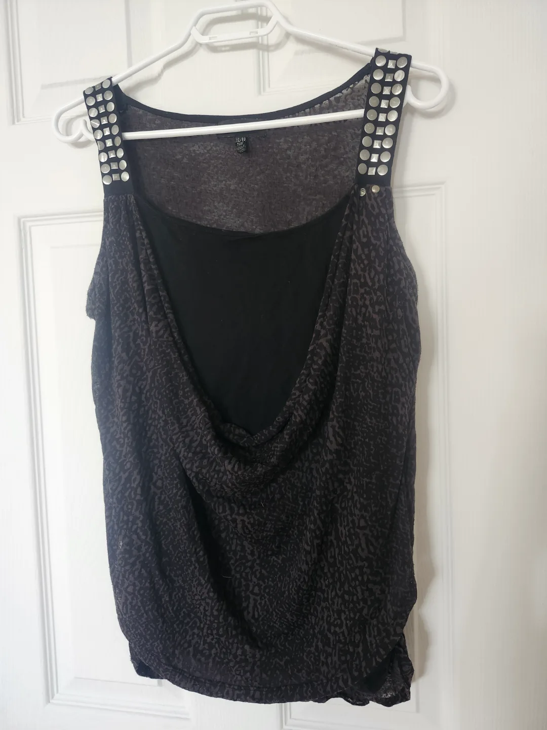 stylish tank top with metal accent thumbnail