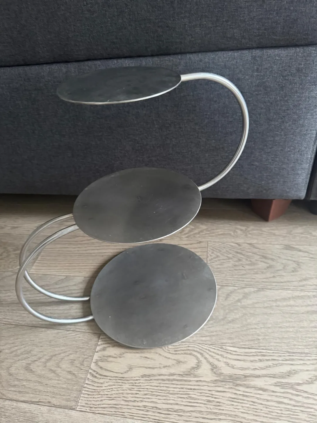 Three-Tiered Metal Cake or Serving Stand thumbnail
