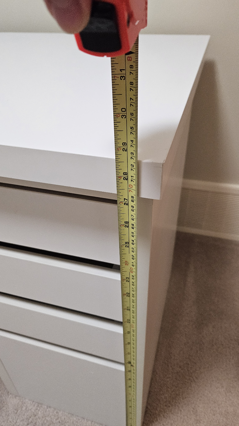 White IKEA Desk with Drawers - photo 5