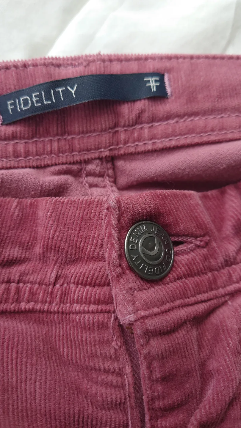 Fidelity Denim Corduroy Pants, Size 26 image indicator(2)