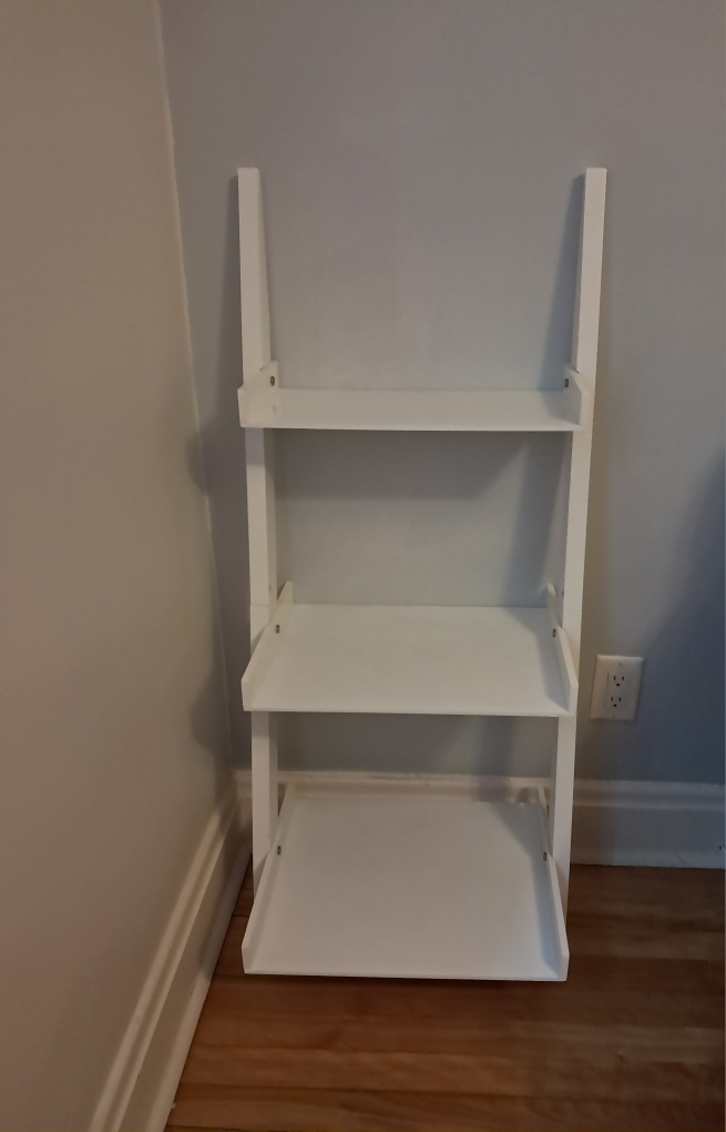 White 3-Tier Ladder Shelf - photo 3