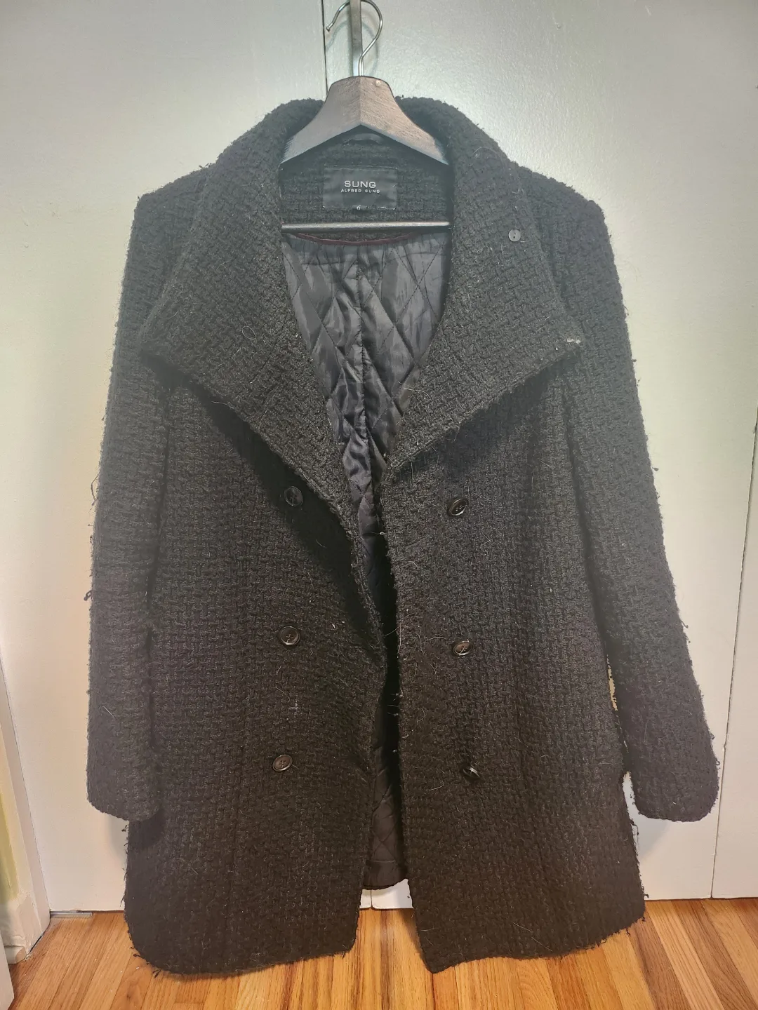Alfred Sung Black fall/winter Coat #freecycle thumbnail