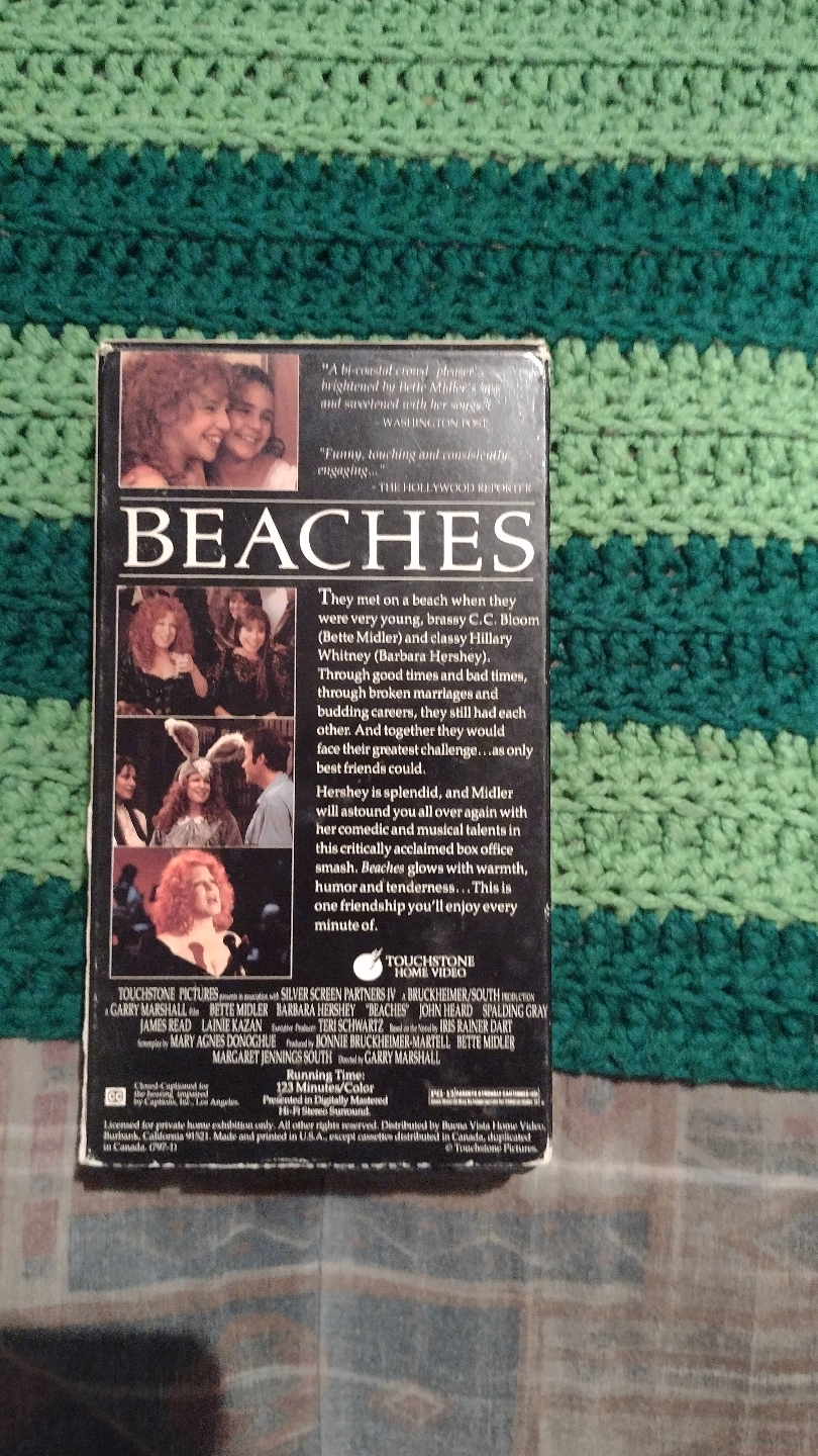 VHS Beaches Movie Starring Bette Midler & Barbara Hershey - photo 2
