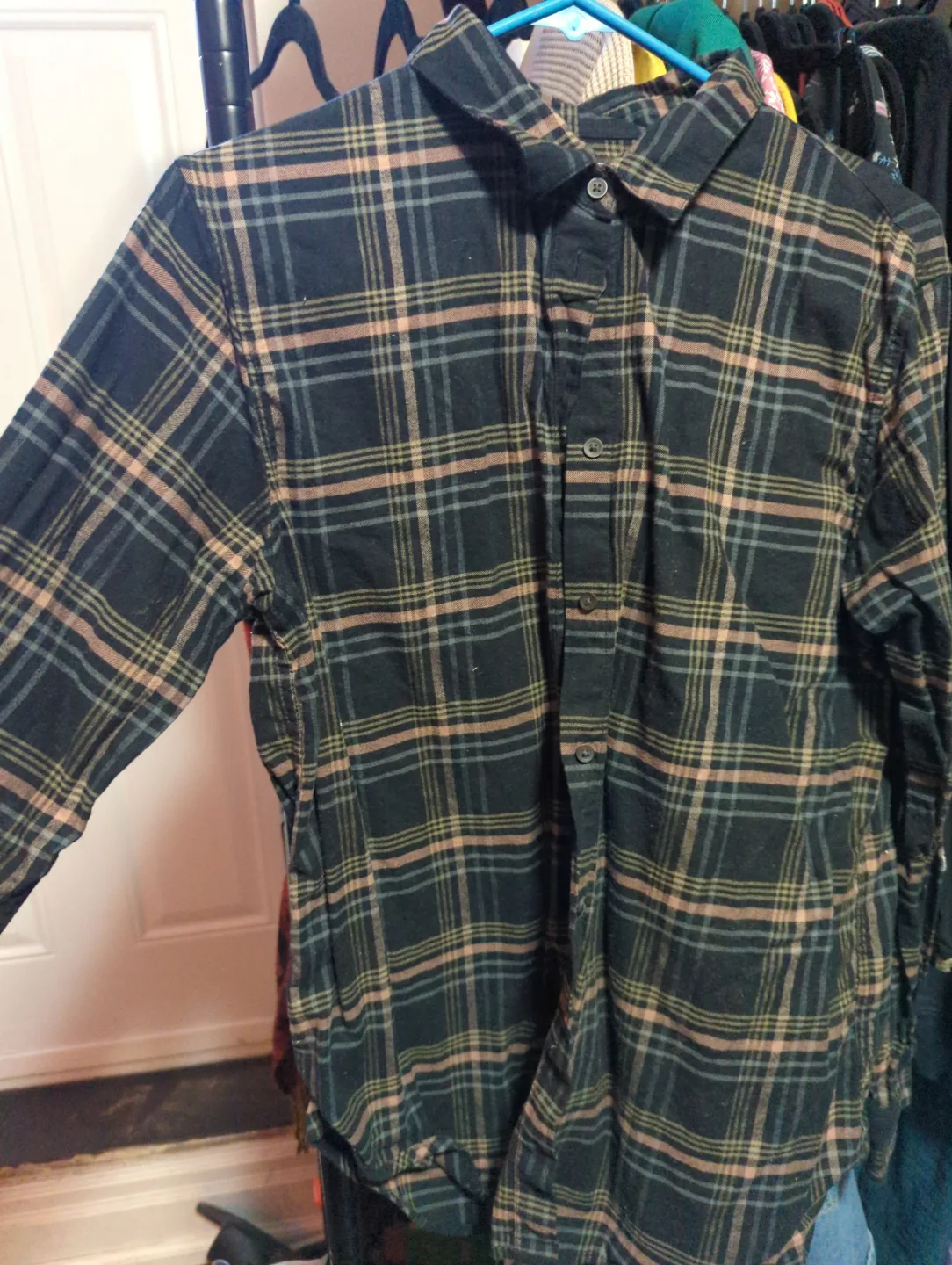 Uniqlo Plaid Flannel Shirt - Size M thumbnail