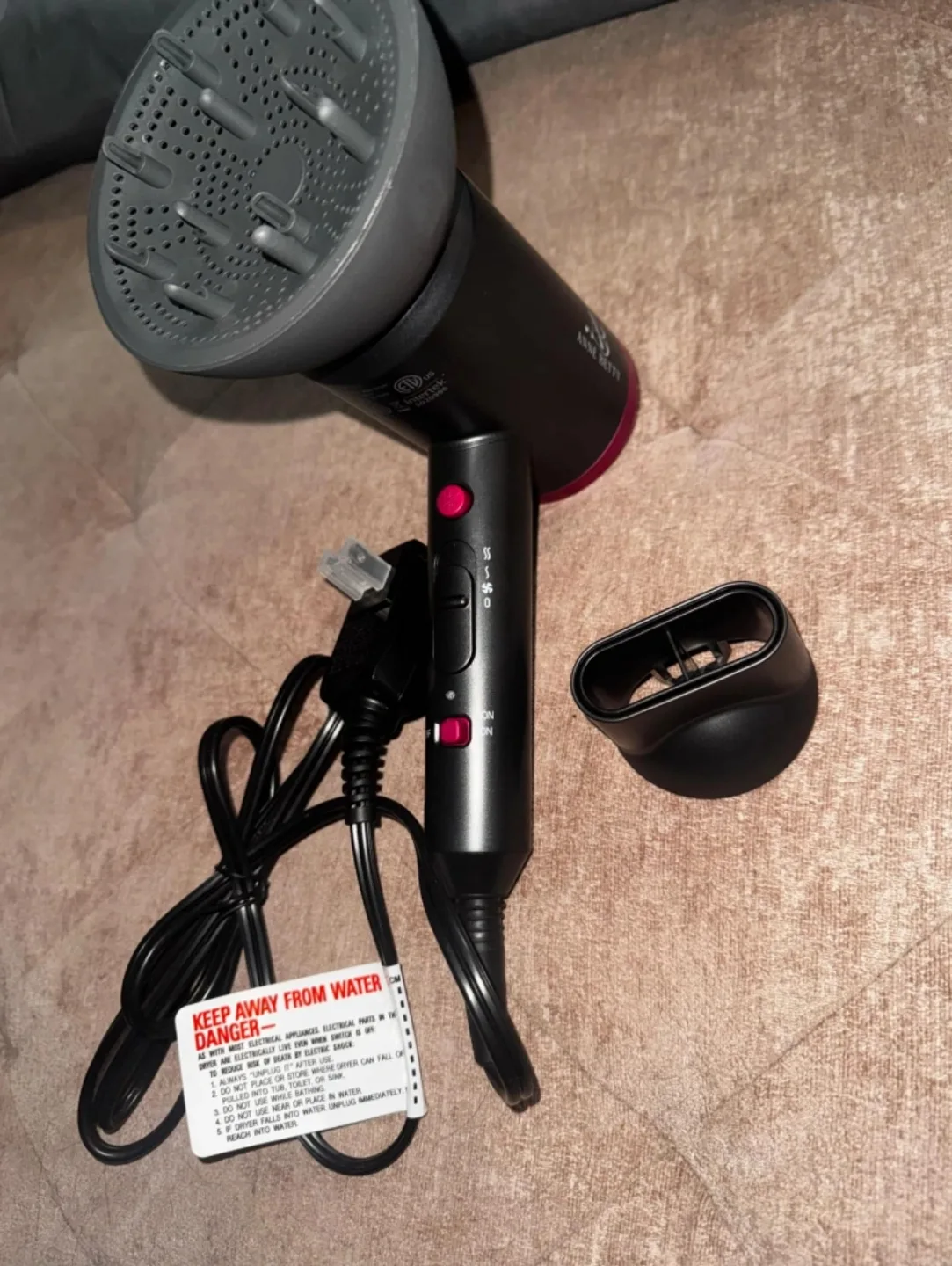 New Anne Betty Hair Dryer with Diffuser and Concentrator thumbnail