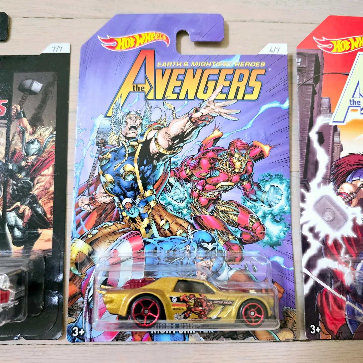 Set of 8 Avengers Hotwheels Brand New image indicator(6)
