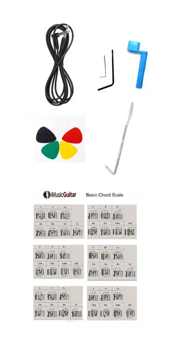 Orange Electric Guitar  for Beginners Package  Brand New image indicator(9)