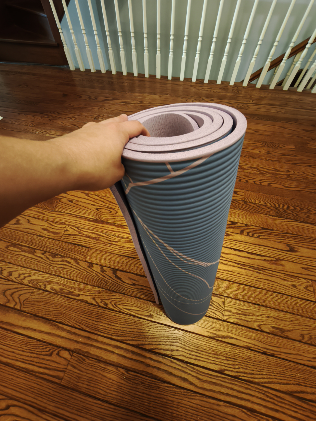 Gaiam Essentials 6mm Yoga Mat - Purple Mountain Design - photo 4