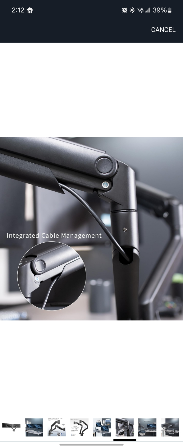 VIVO Dual Monitor Desk Mount - Heavy Duty Adjustable Stand - photo 5