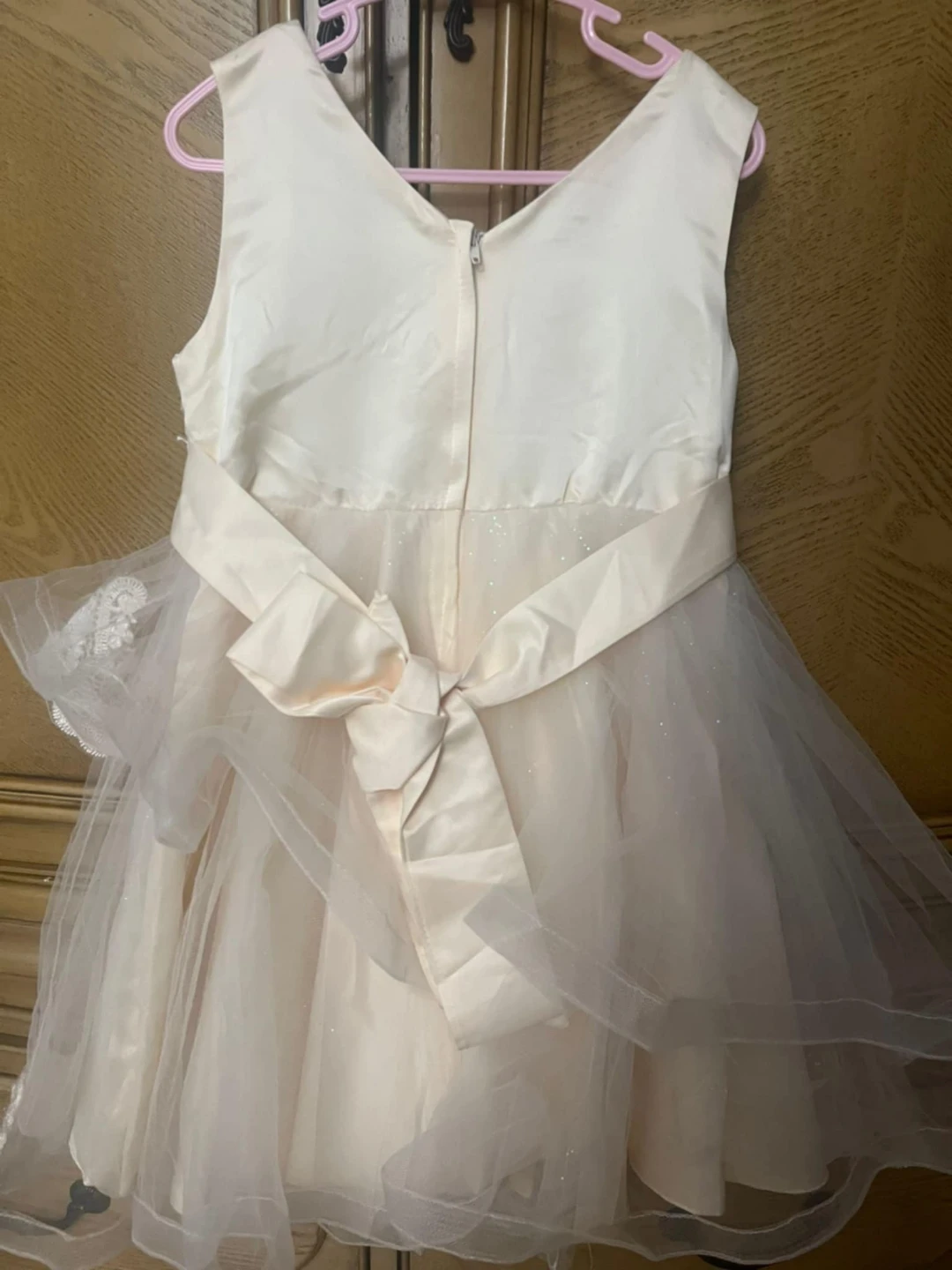 Girls' Champagne Flower Girl Dress - photo 2