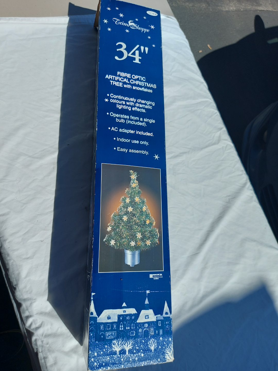 34" Twin Shoppe Fibre Optic Artificial Christmas Tree