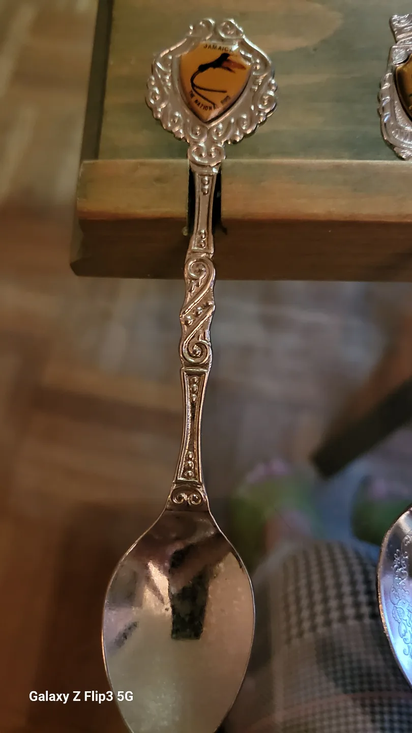 Collection of Souvenir Spoons with Display Rack image indicator(6)