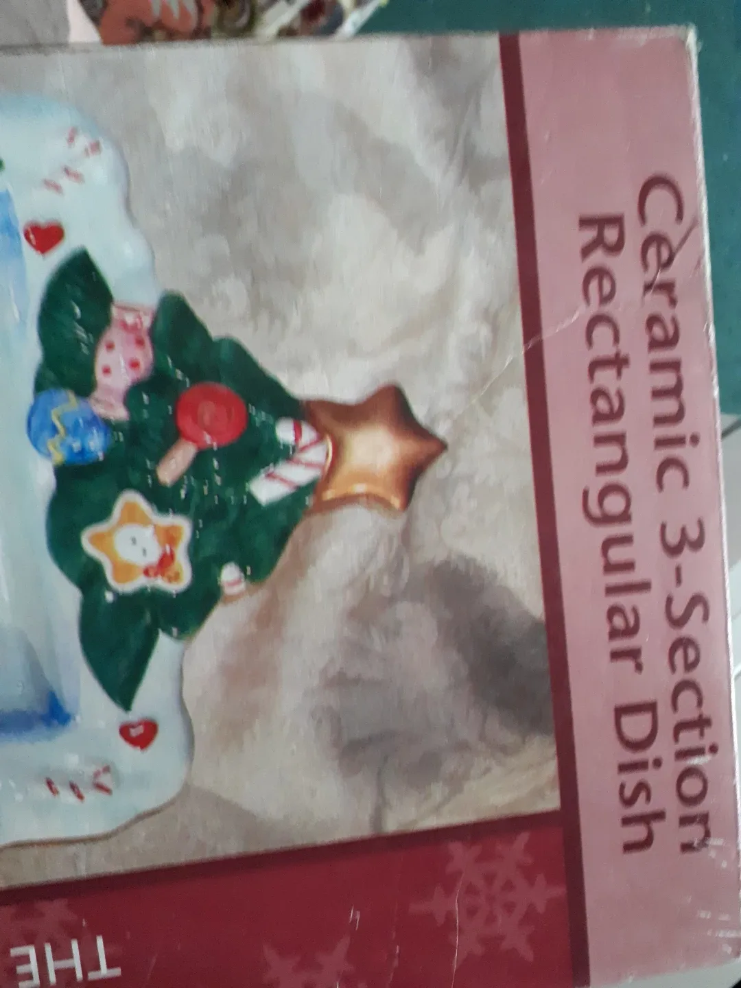 Vintage Christmas Ceramic 3-Section Dish🏒 image indicator(2)