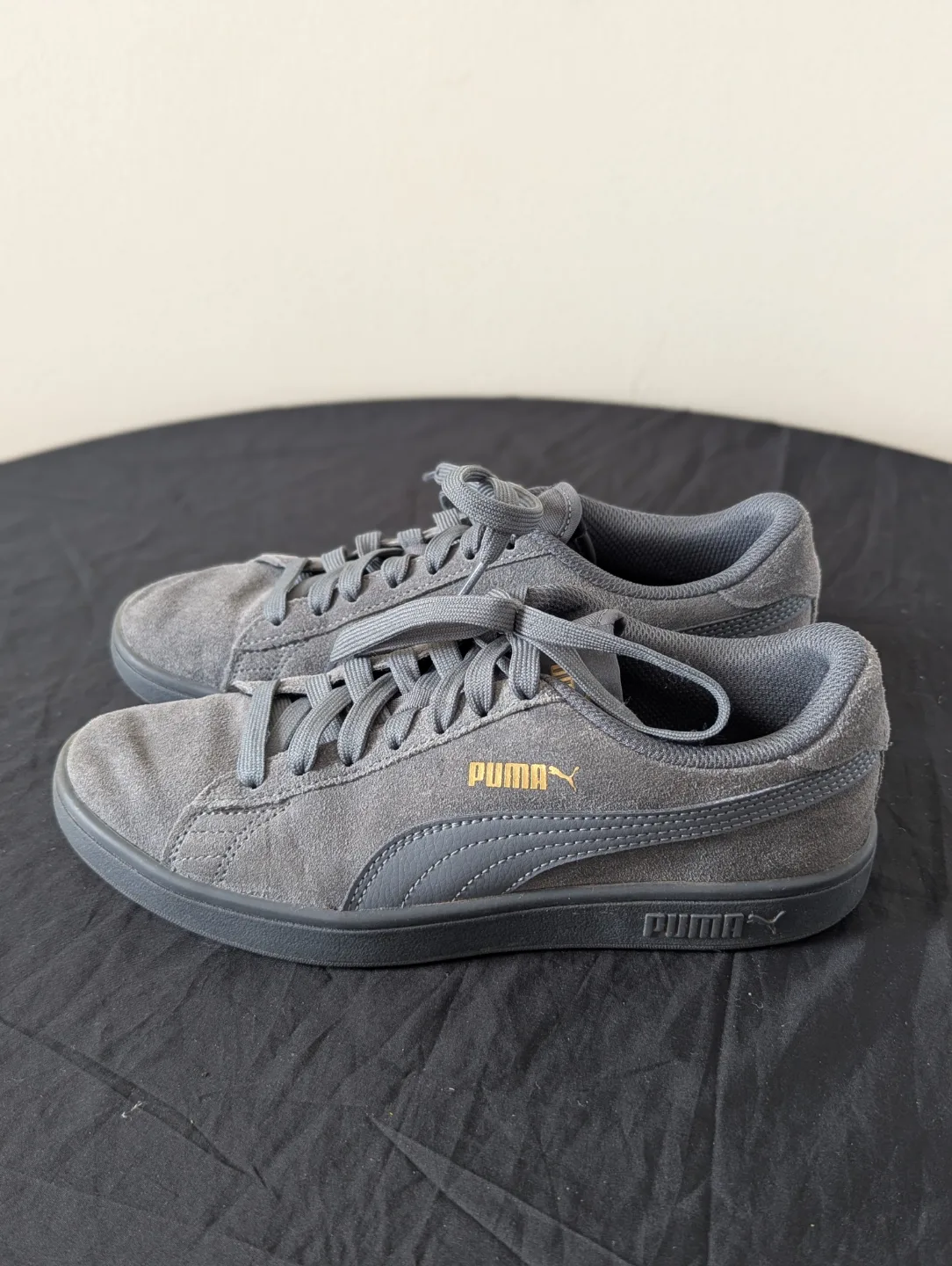 Puma Gray Suede Sneakers thumbnail