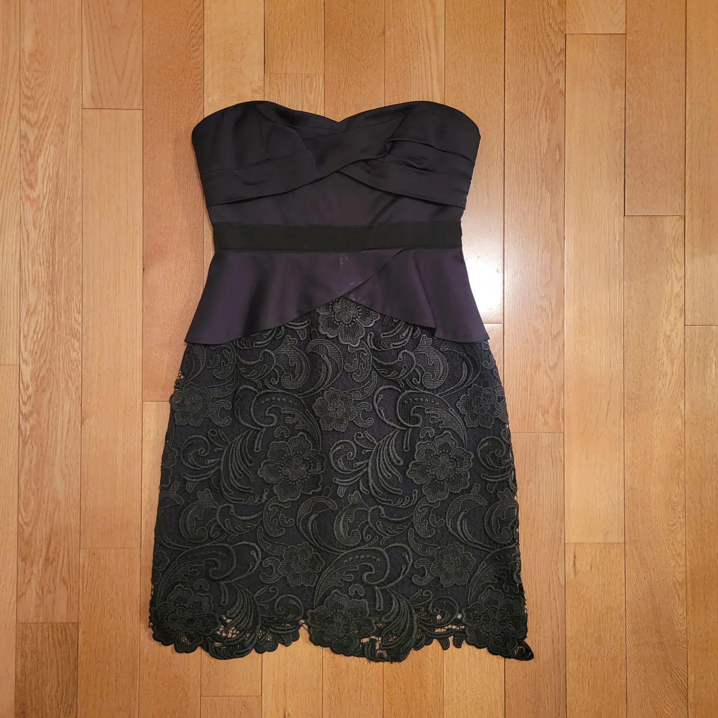 Black Lace Cocktail Dress BCBG thumbnail