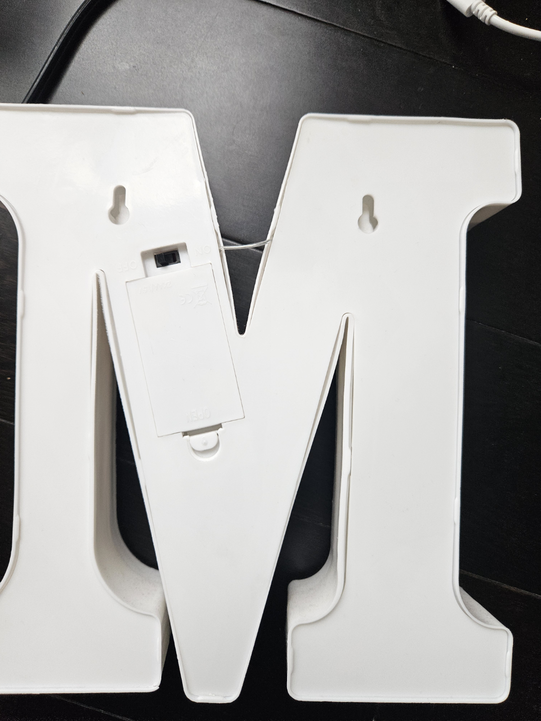 LED Light-Up Letter M