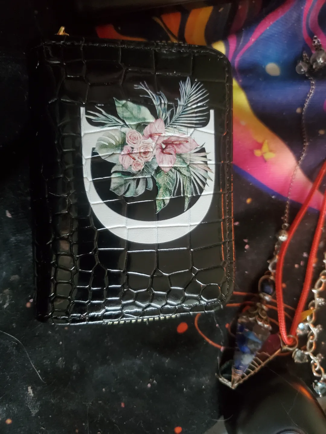 Floral print wallet-D thumbnail
