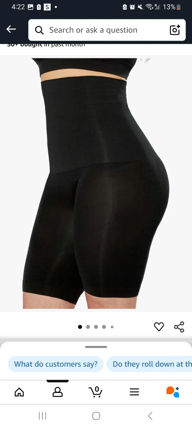 High-Waisted Body Shaper Shorts thumbnail
