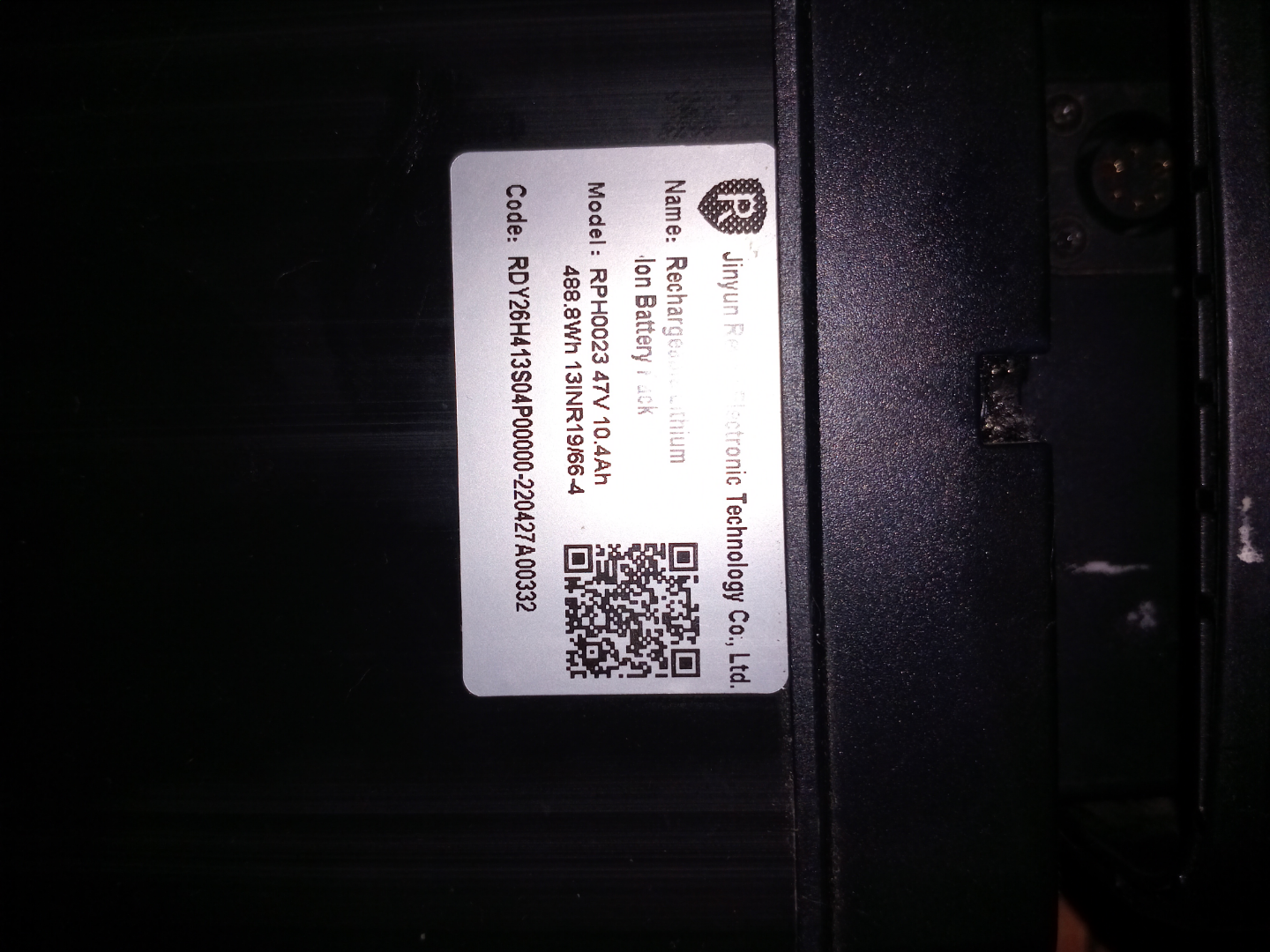 Rechargeable Lithium Ion Battery Pack - 48V 10.4Ah - photo 4