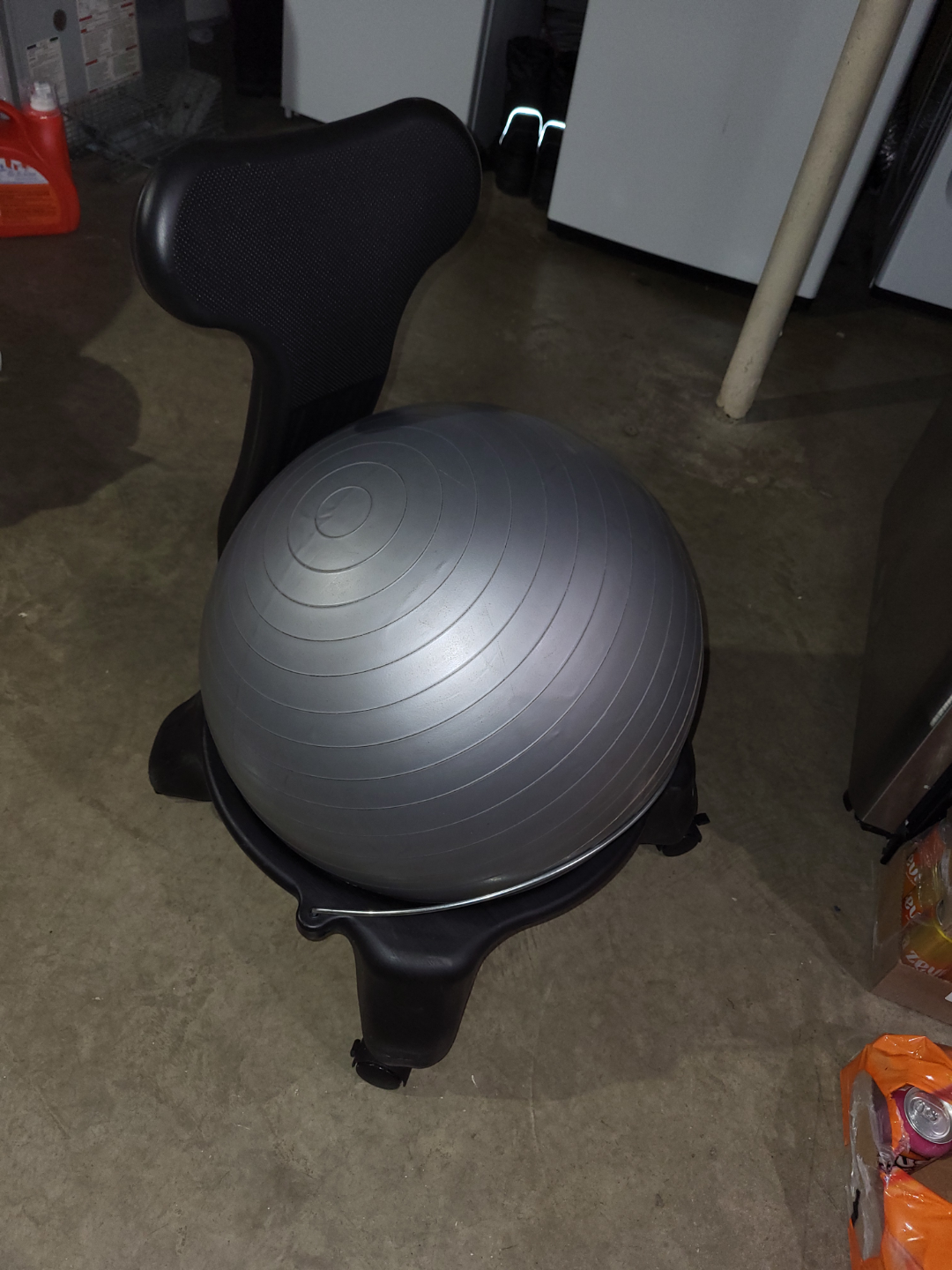 Balance Ball Chair with Rolling Base