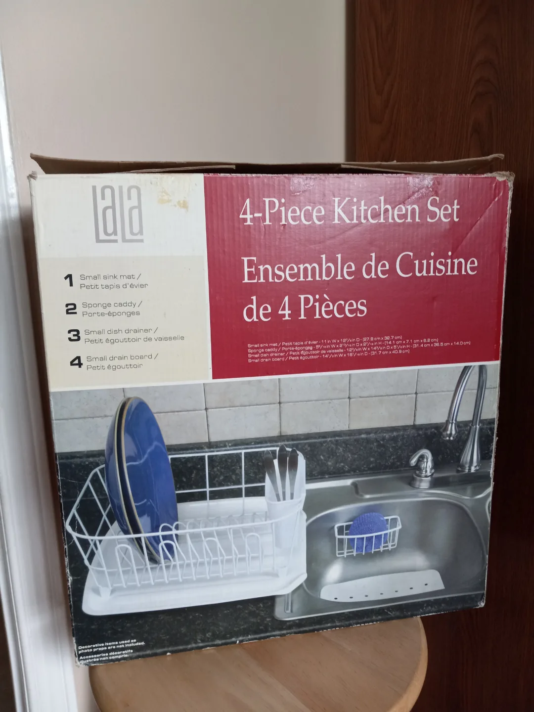 Dish Drainer set 4pc BNIB image indicator(2)