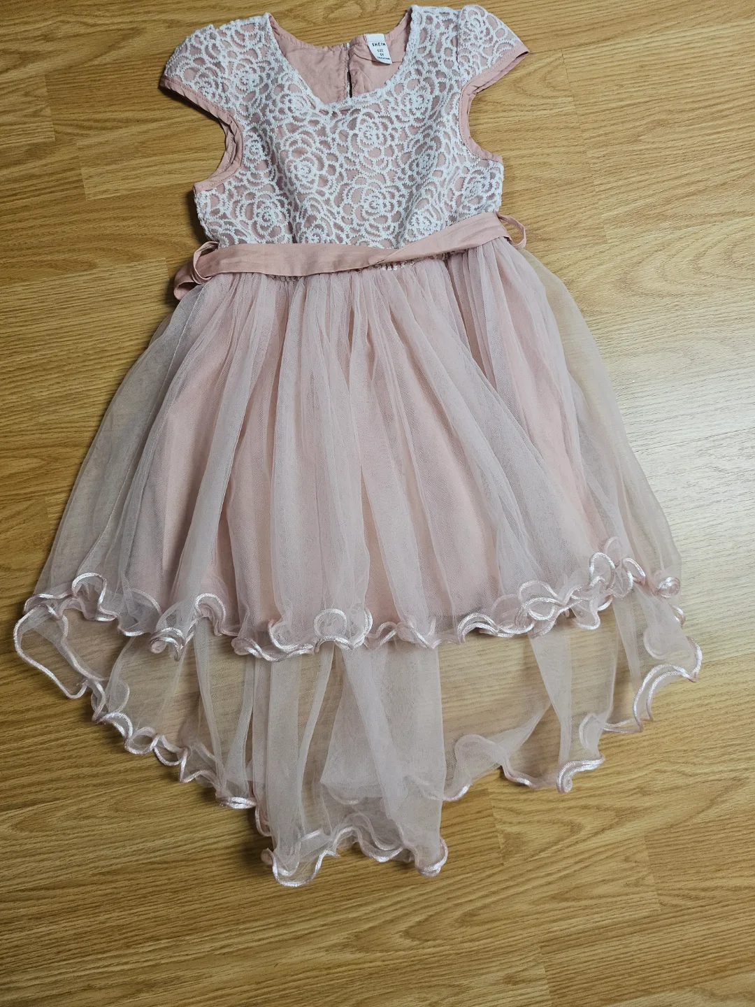 Girls' Pink Tulle Dress Size 5Y thumbnail