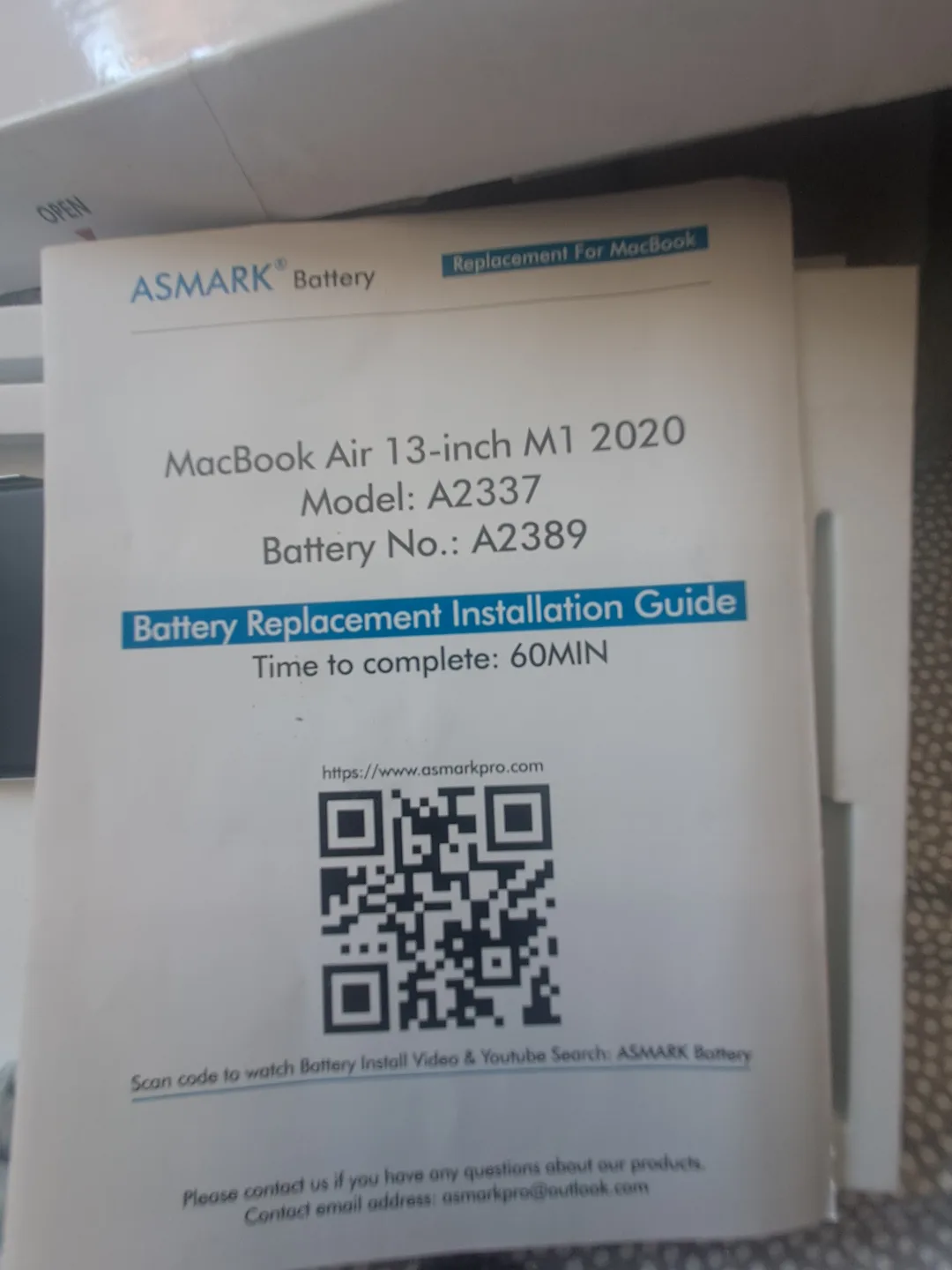 MacBook Air 13-inch M1 2020 Laptop Battery A2389 image indicator(2)