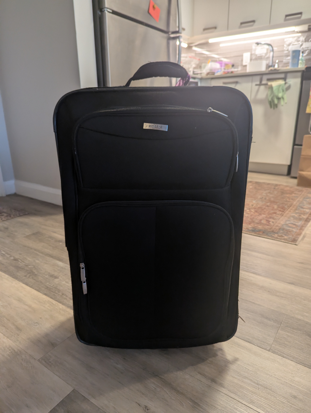 Set of 3 Black Rolling Luggage - photo 2