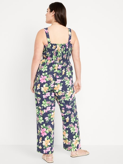 Old Navy Linen Floral Wide Leg Jumpsuit 🏒 - photo 2