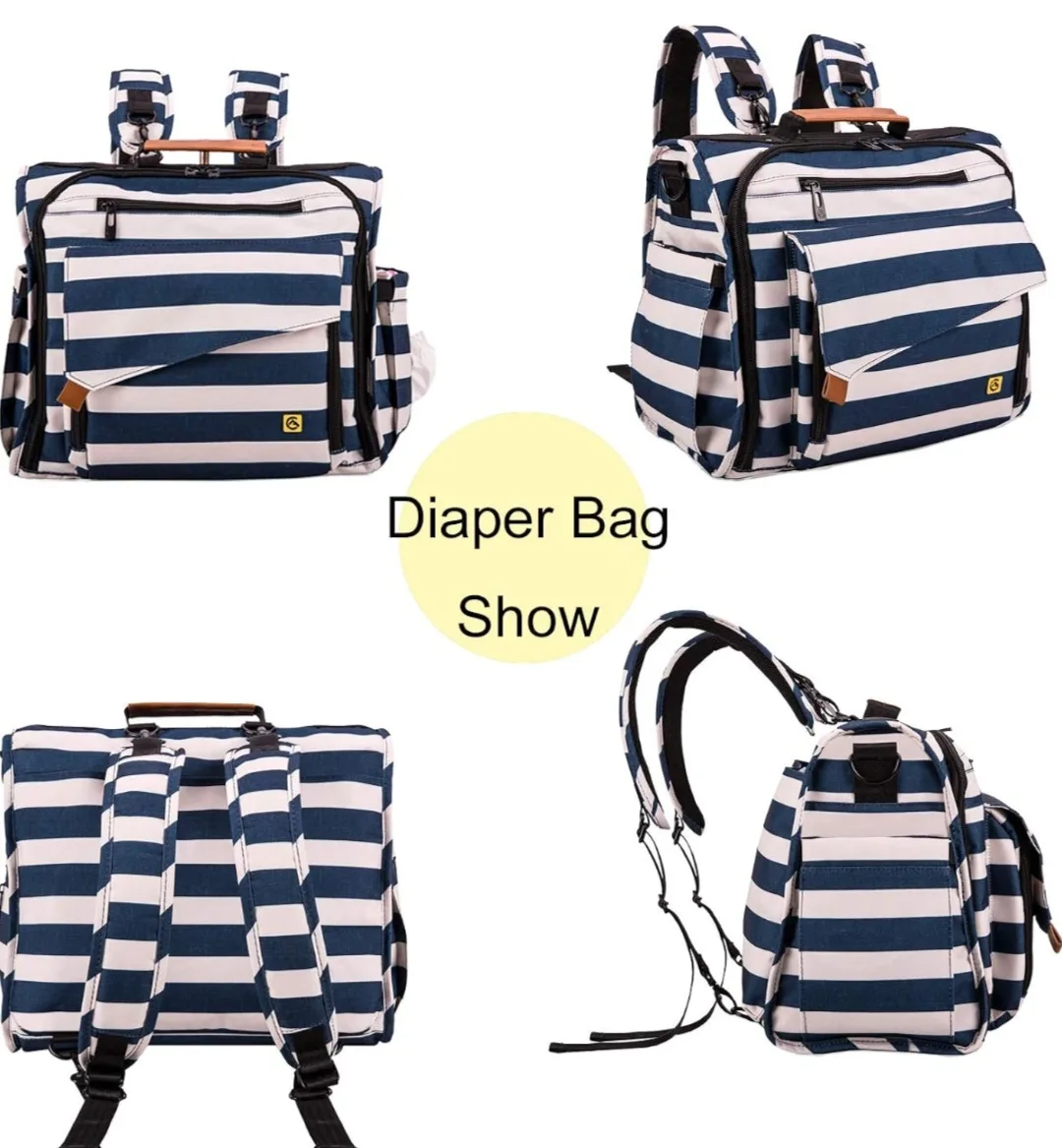 ALLCAMP Diaper Bag Large, Support Baby Stroller, .. image indicator(7)