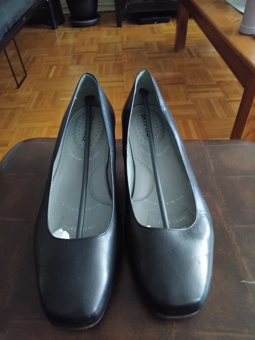 skypro black leather shoes cabin crew shoes image indicator(4)