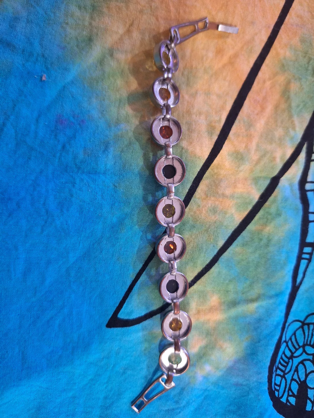 Amber and Silver Tone Bracelet image indicator(3)