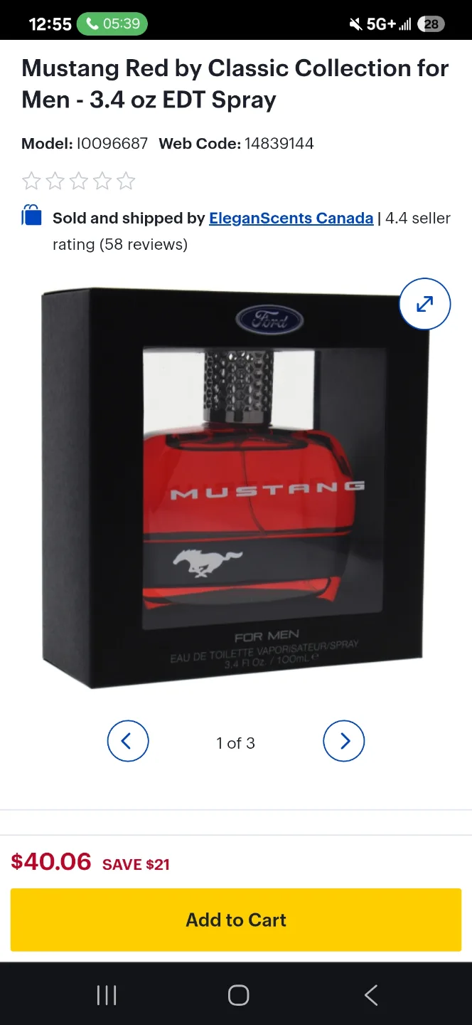 Mustang Classic Collection for Men 3-Piece Gift Set image indicator(2)