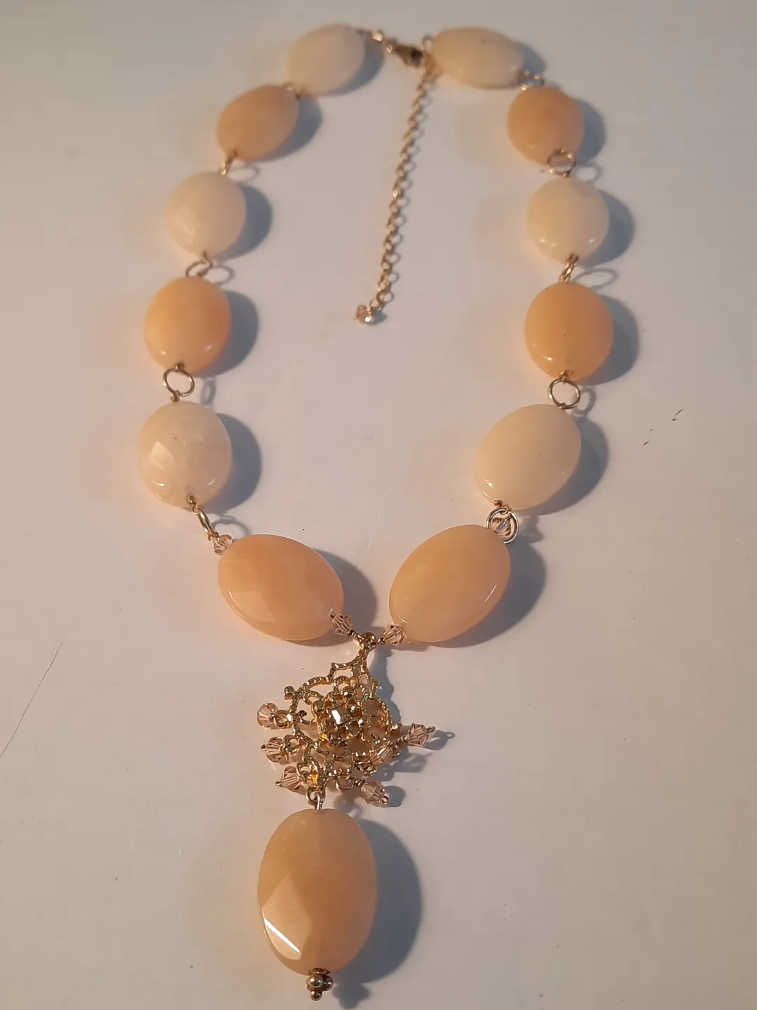 rozquart stones on 14k gold over silver 925 thumbnail